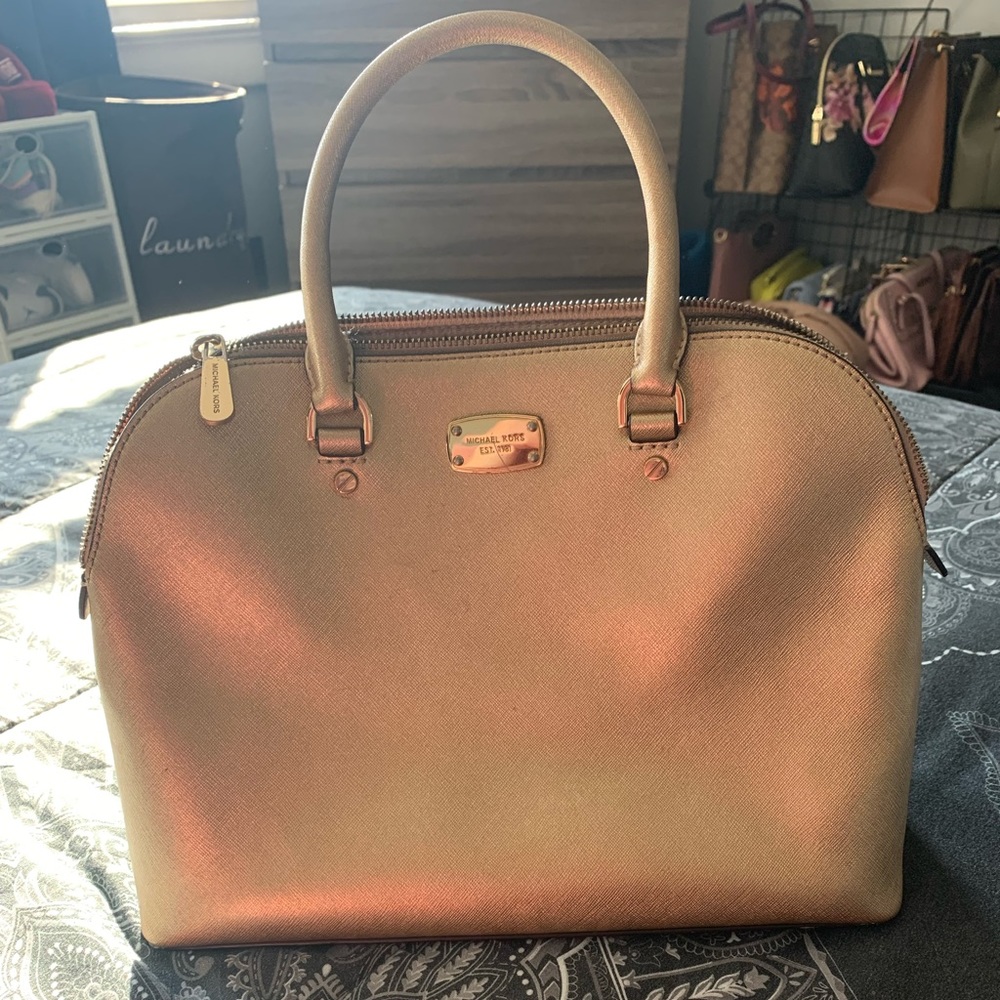 Gold MK bag
